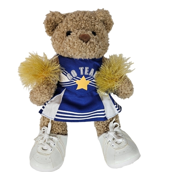 Build A Bear Fuzzy Teddy‎ Bear Cheerleader Plush Stuffed Animal - Picture 10 of 10